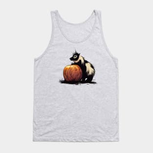 Baby skunk on a pumpkin Tank Top